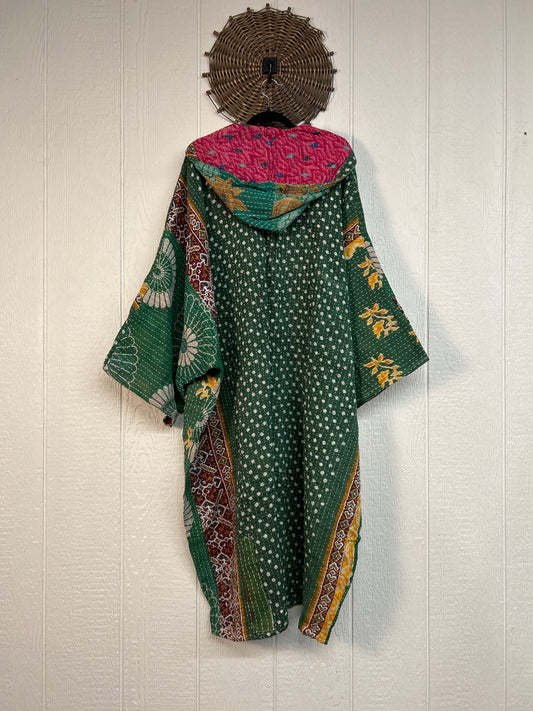 Pareo Kantha Gaia Hooded Maxi 1026 223