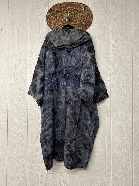 Pareo Kantha Gaia Hooded Maxi 1026 121