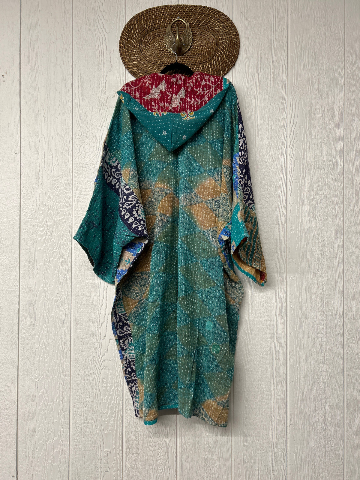 Pareo Kantha Gaia Hooded Maxi 1026 022