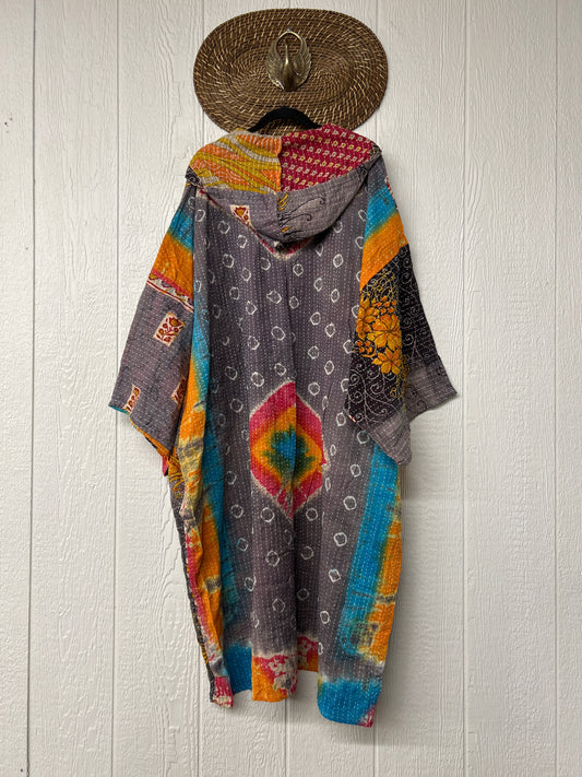 Pareo Kantha Gaia Hooded Maxi 1026 139