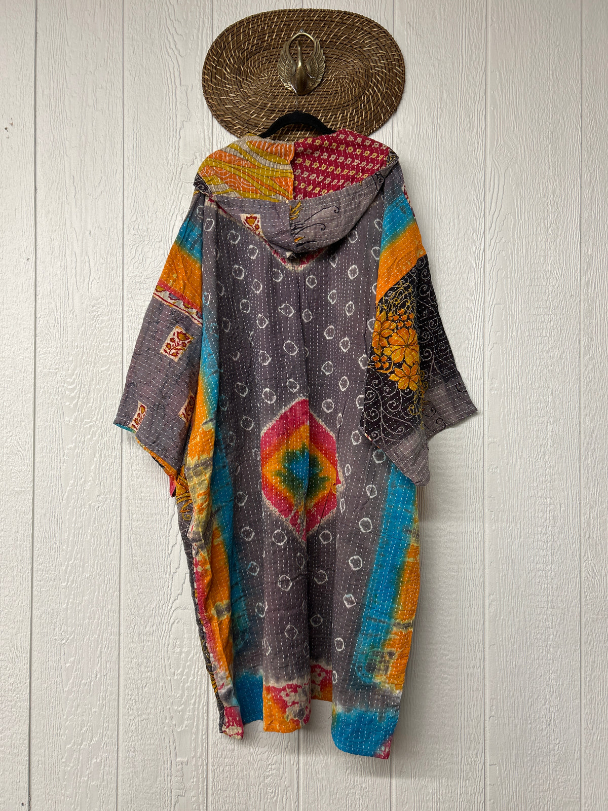Pareo Kantha Gaia Hooded Maxi 1026 139