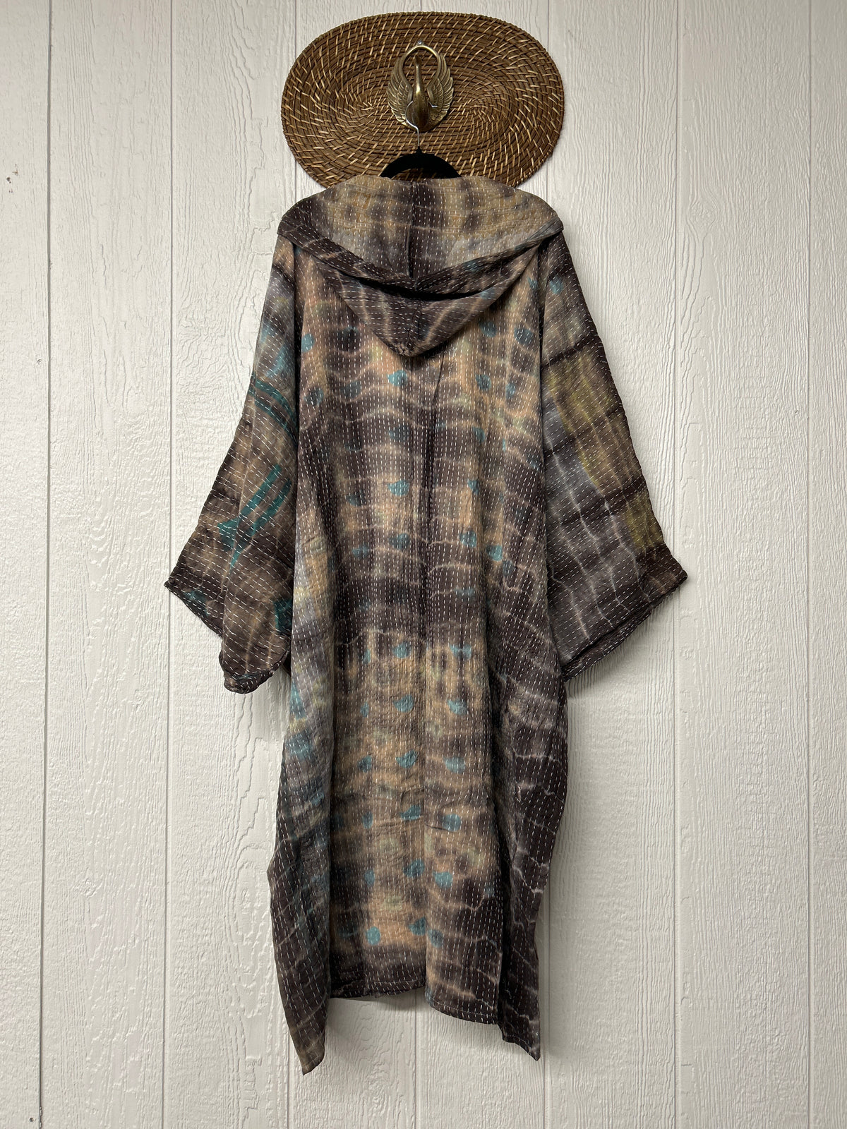 Pareo Kantha Gaia Hooded Maxi 1026 101