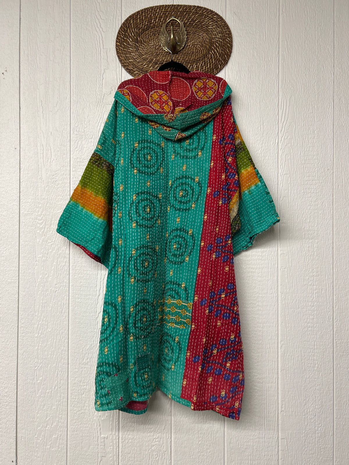 Pareo Kantha Gaia Hooded Maxi 1026 038