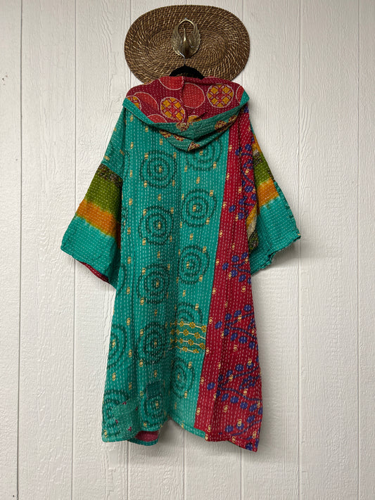 Pareo Kantha Gaia Hooded Maxi 1026 038