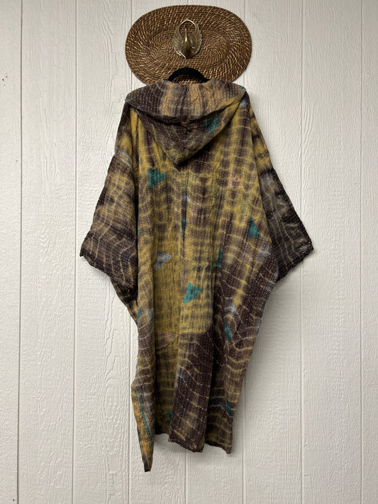 Pareo Kantha Gaia Hooded Maxi 1026 047