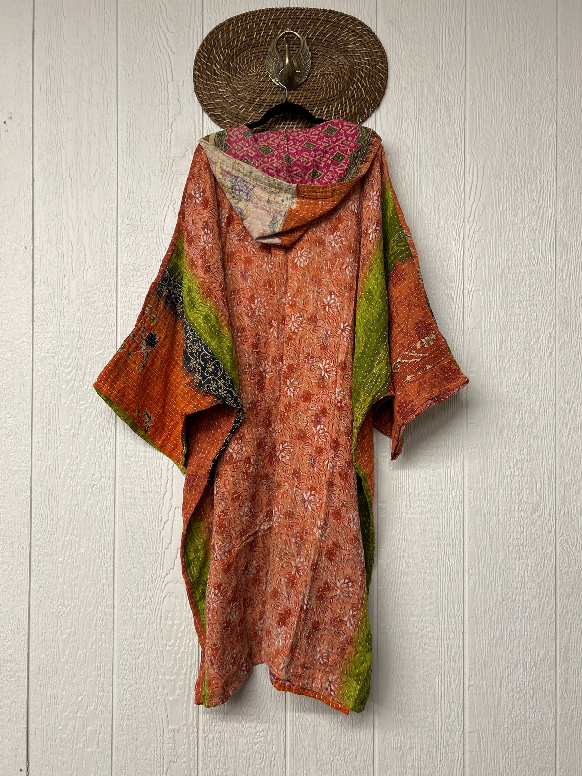 Pareo Kantha Gaia Hooded Maxi 1026 008