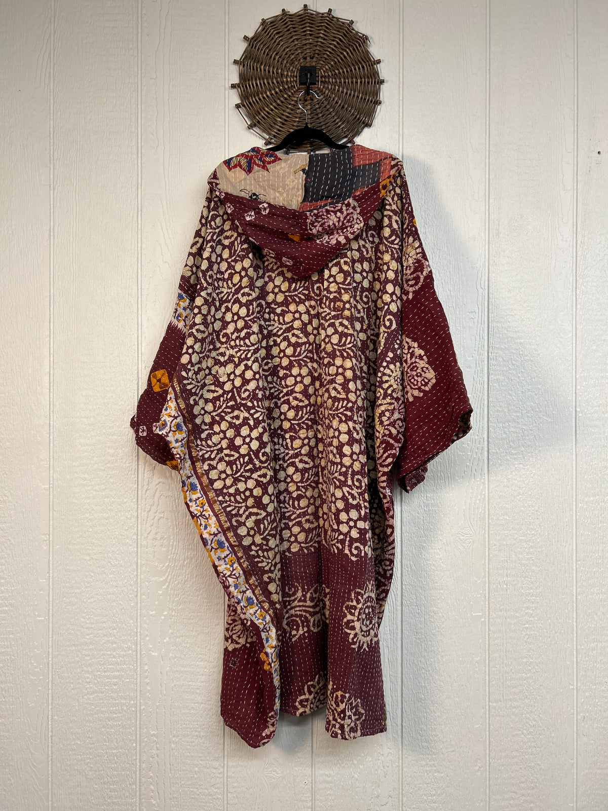 Pareo Kantha Gaia Hooded Maxi 1026 159