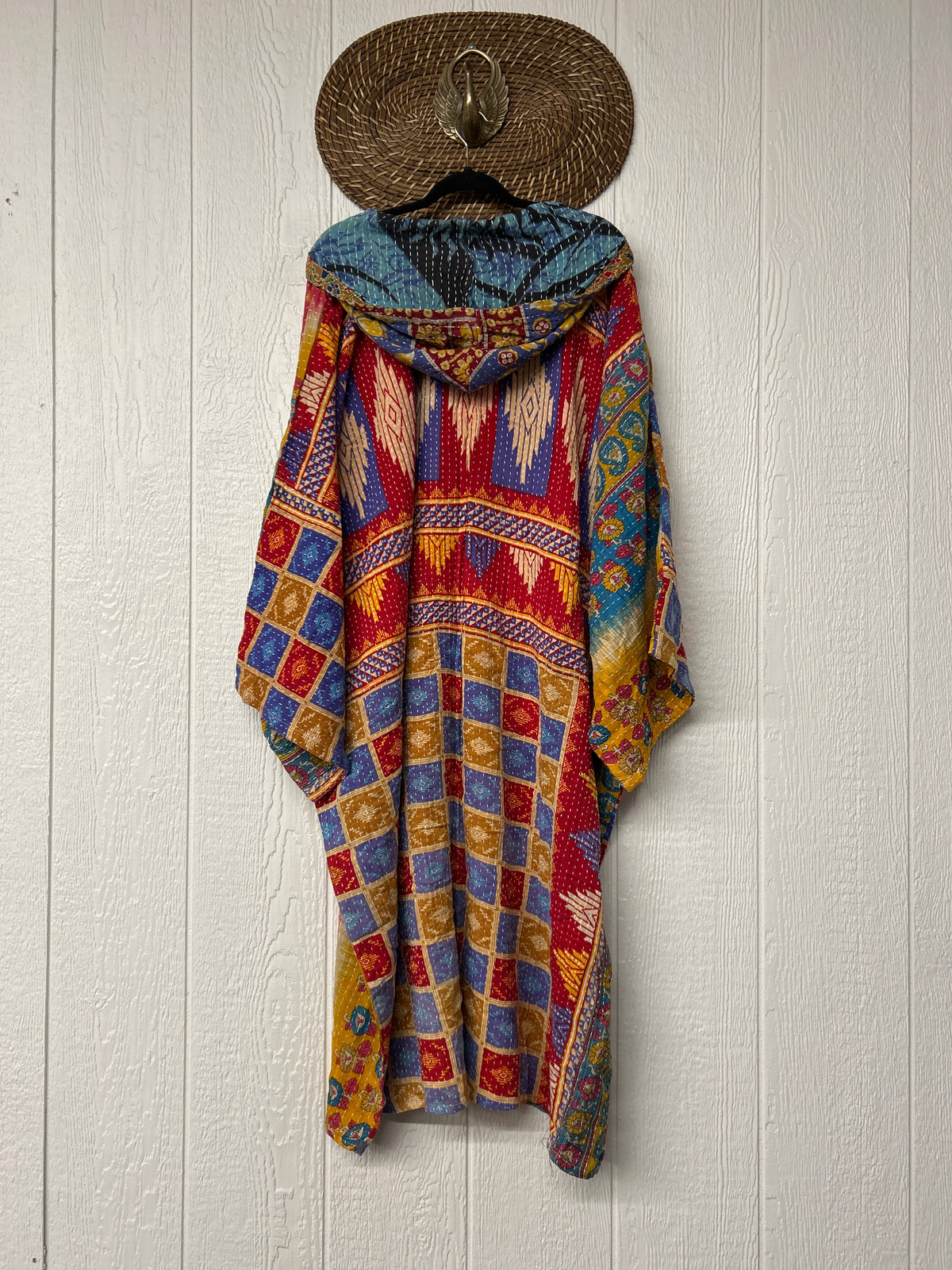 Pareo Kantha Gaia Hooded Maxi 1026 002