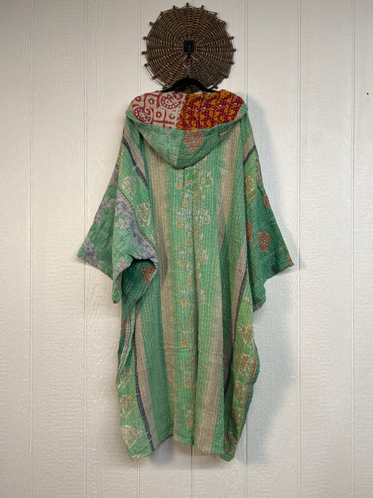 Pareo Kantha Gaia Hooded Maxi 1026 209
