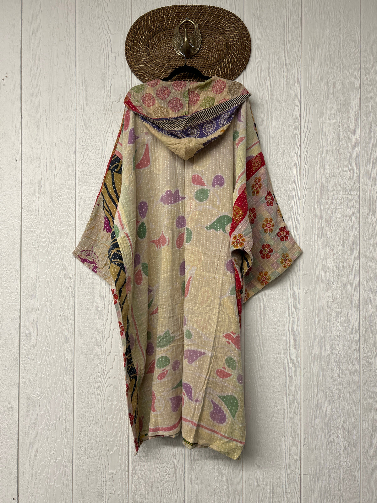 Pareo Kantha Gaia Hooded Maxi 1026 021