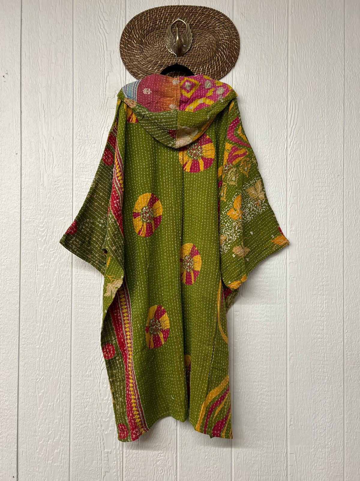 Pareo Kantha Gaia Hooded Maxi 1026 132