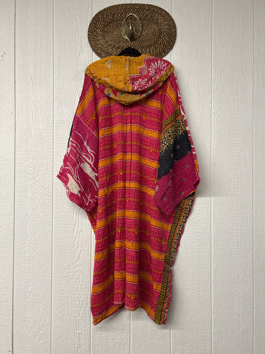 Pareo Kantha Gaia Hooded Maxi 1026 017