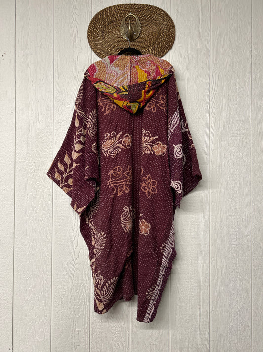 Pareo Kantha Gaia Hooded Maxi 1026 073
