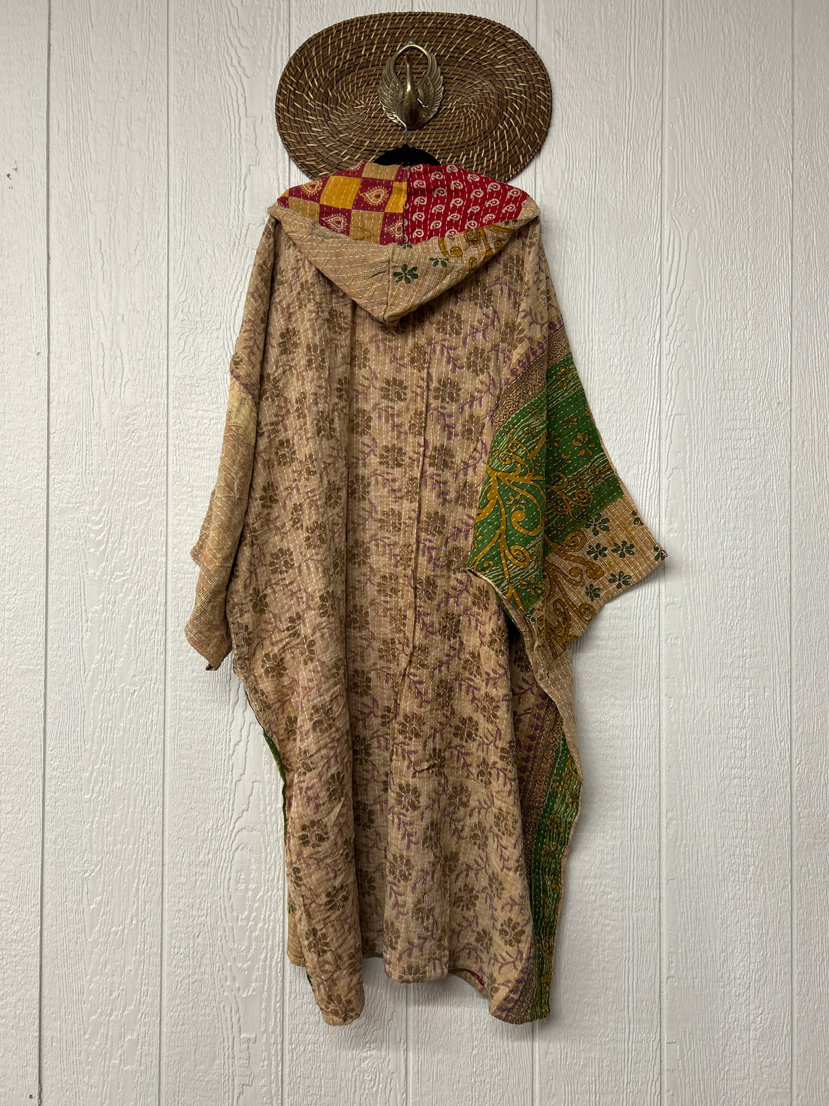 Pareo Kantha Gaia Hooded Maxi 1026 120