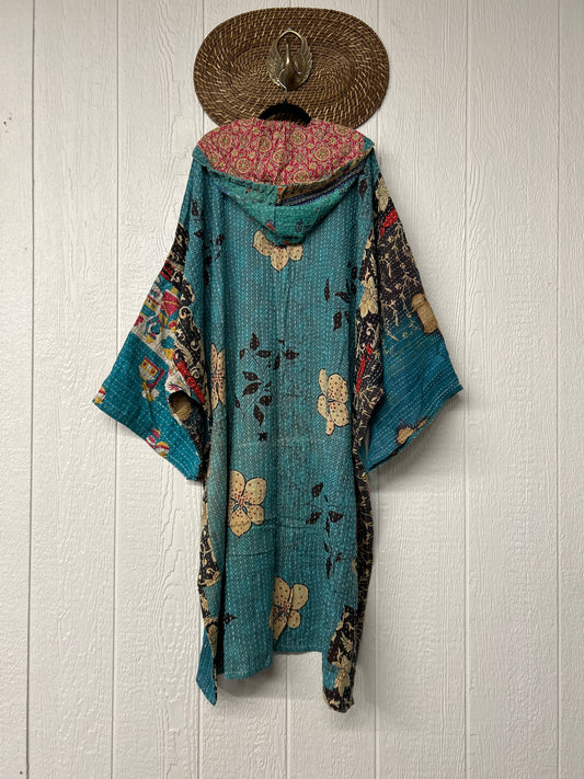 Pareo Kantha Gaia Hooded Maxi 1026 020