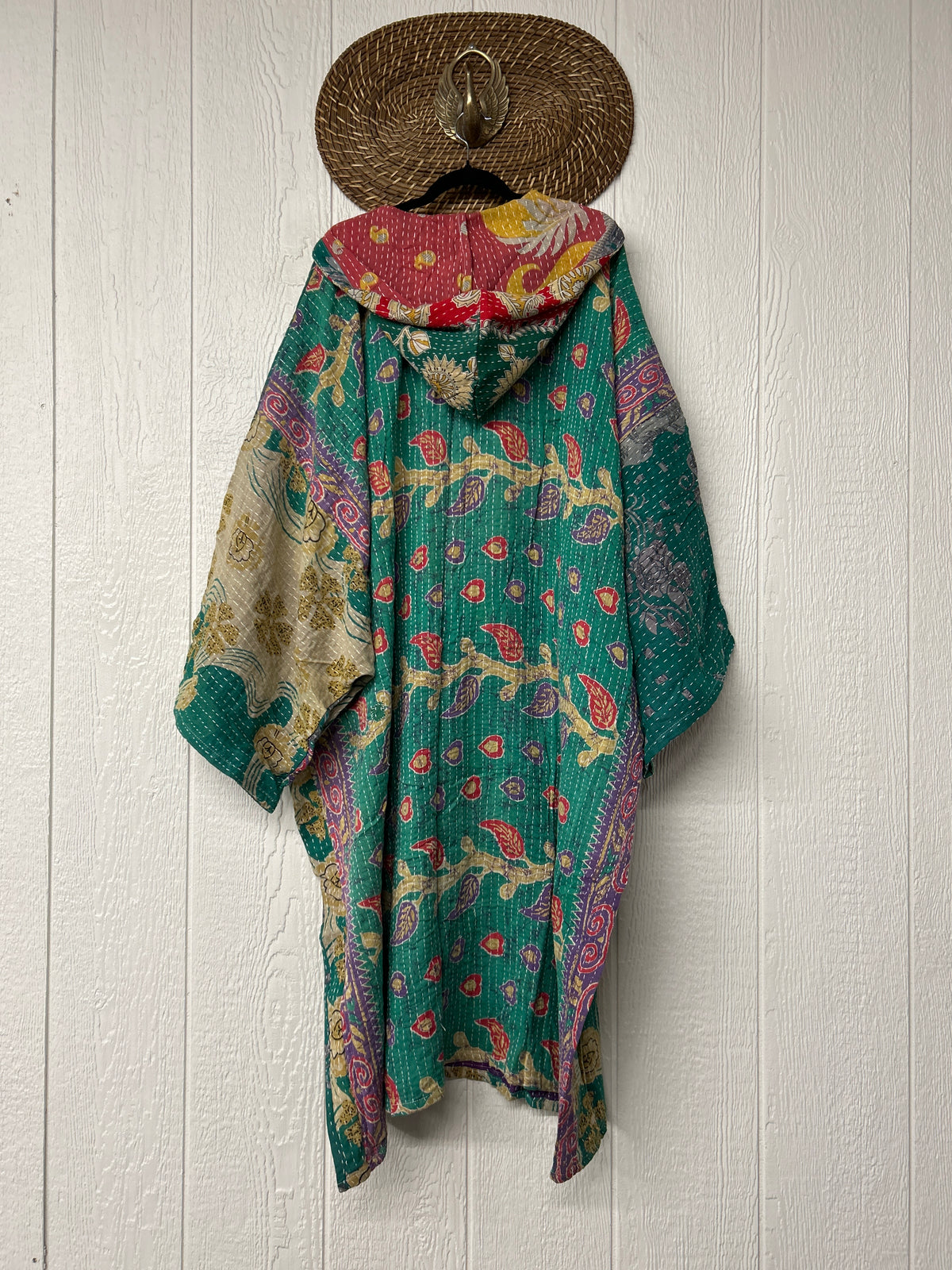 Pareo Kantha Gaia Hooded Maxi 1026 009