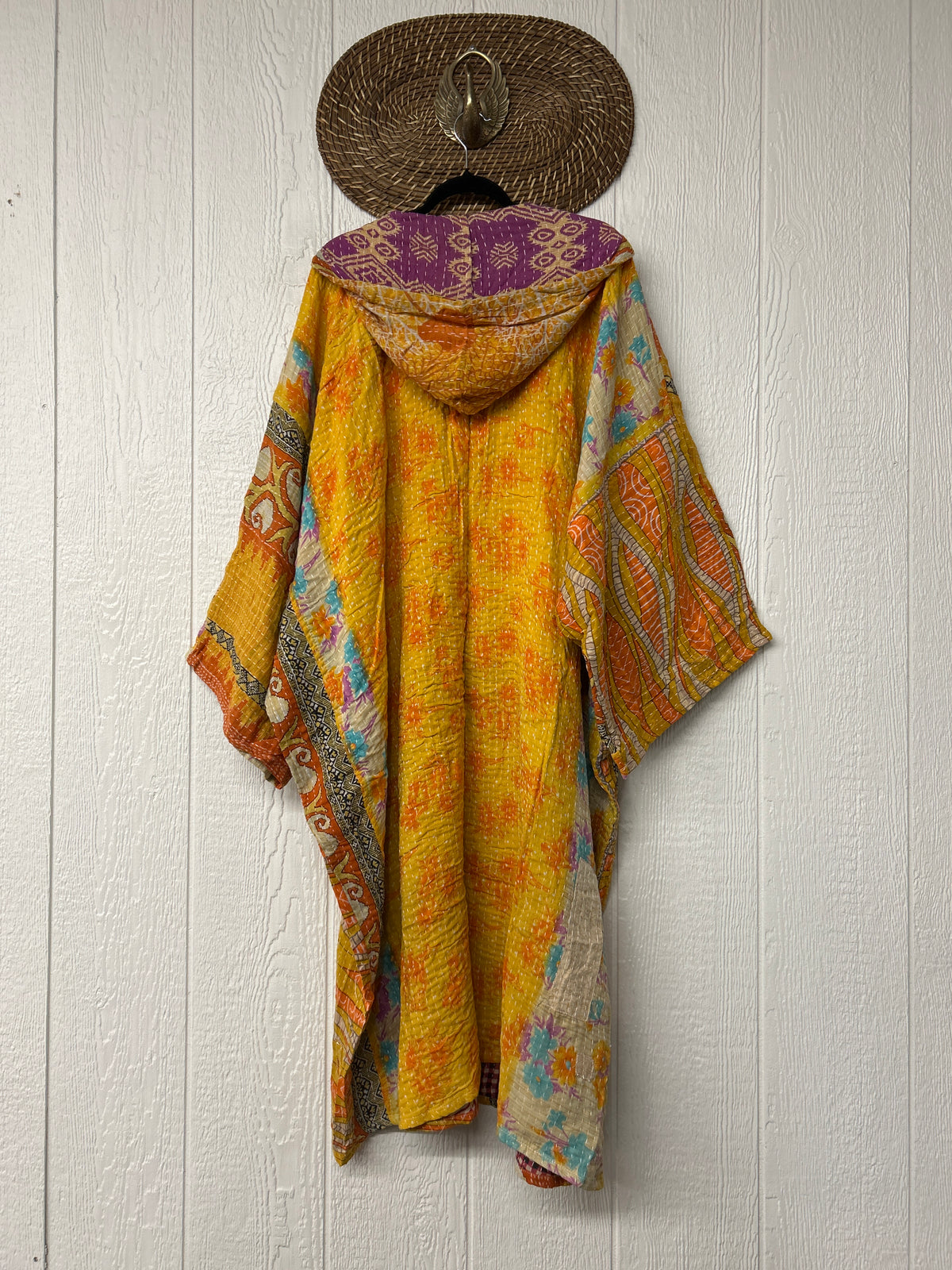 Pareo Kantha Gaia Hooded Maxi 1026 136