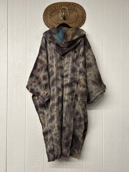 Pareo Kantha Gaia Hooded Maxi 1026 085