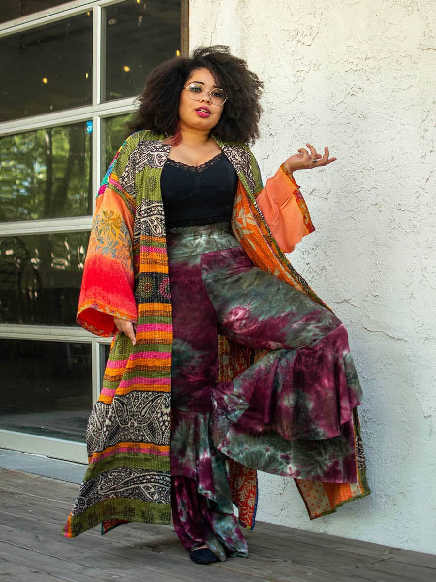 Forest Plum Buttery Knit Bells - Kantha Bae