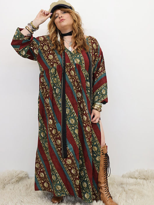 Crepe Sari Aura Maxi