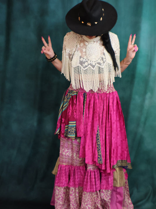 Rasgulla Sari Enchanted Pants