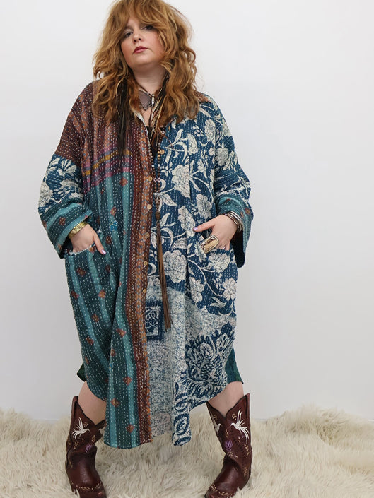 Pareo Kantha Free To Be Longsleeve Maxi