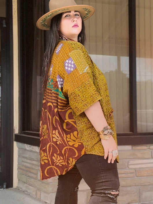 Pareo Kantha Free To Be Button-Down