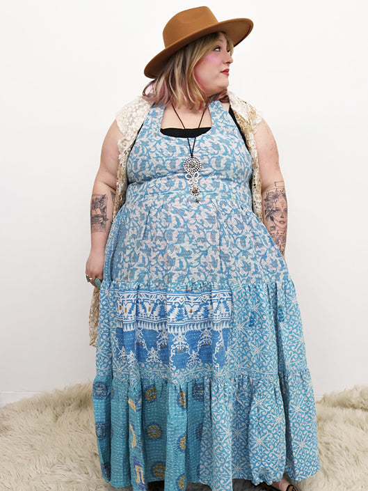Pareo Kantha Celeste Maxi