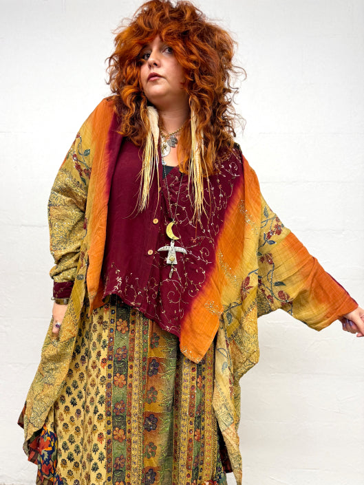 Crepe Sari Nirvana Button Dow