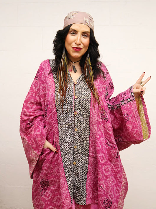 Pareo Kantha Gaia Button-Down Kimono