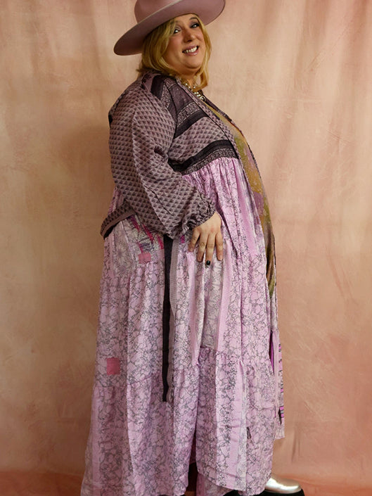 Rasgulla Sari Luminous Maxi Dress