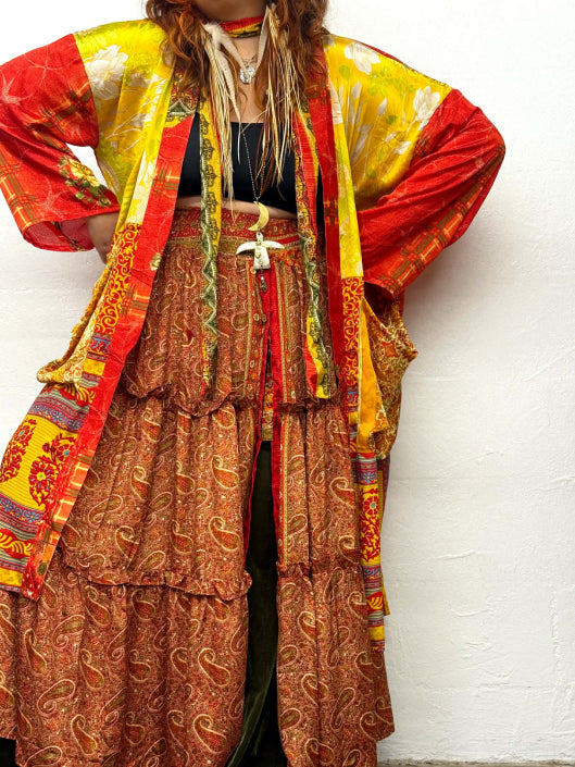 Rasgulla Sari Serenity Kimono