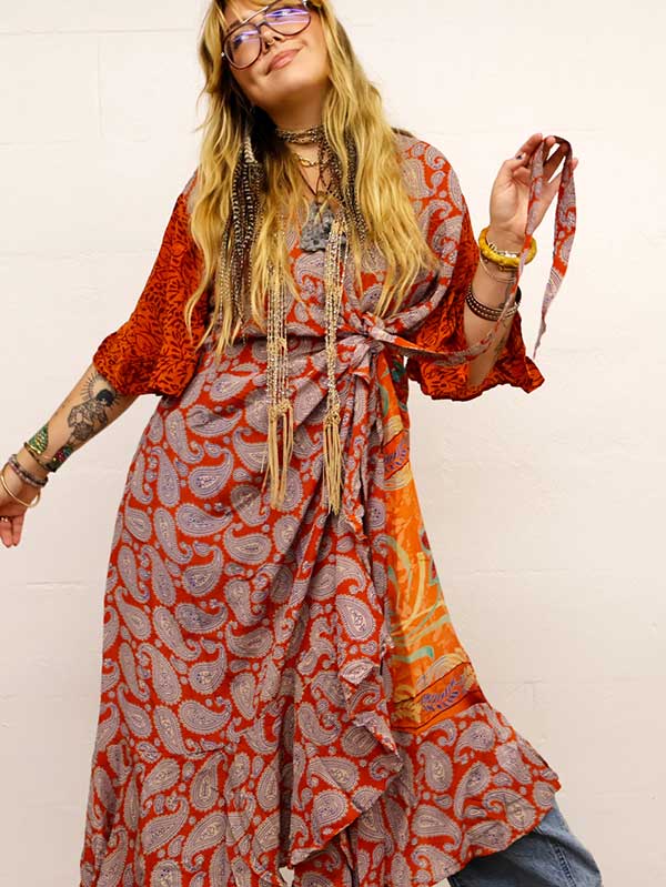 Summer Flourish Wrap Dress