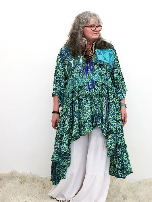 Rasgulla Sari Rhiannon Kimono