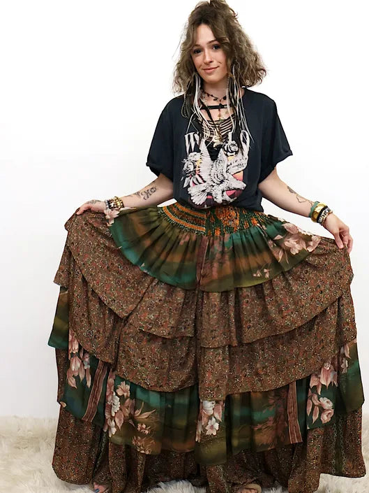 Rasgulla Sari Venus Ruffle Pants