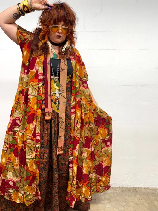 Crepe Sari Summer Evermore Kimono