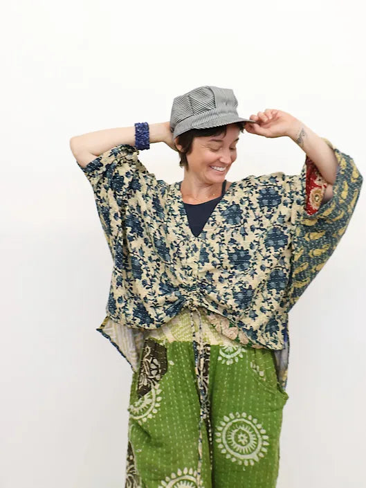 Pareo Kantha Hi-Lo Butterfly Top