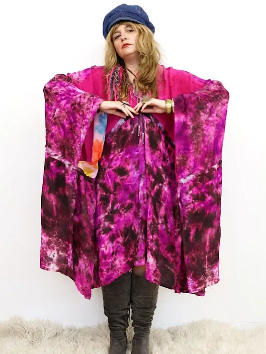 Crepe Sari Eclipse Dress