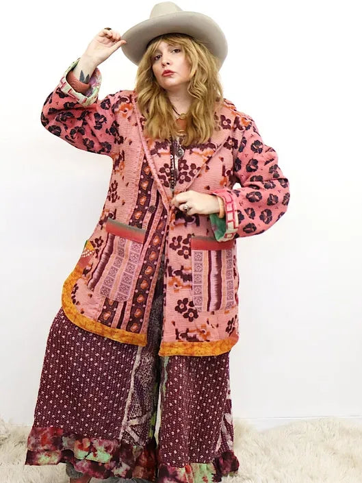 Fine Kantha Drifter Coat