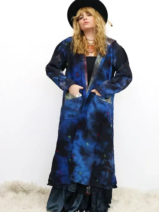 Fine Kantha Rising Sun Coat