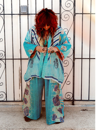 Kantha Shortie Kimono