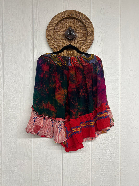 Crepe Sari Lover Cropped Culottes 0726 236