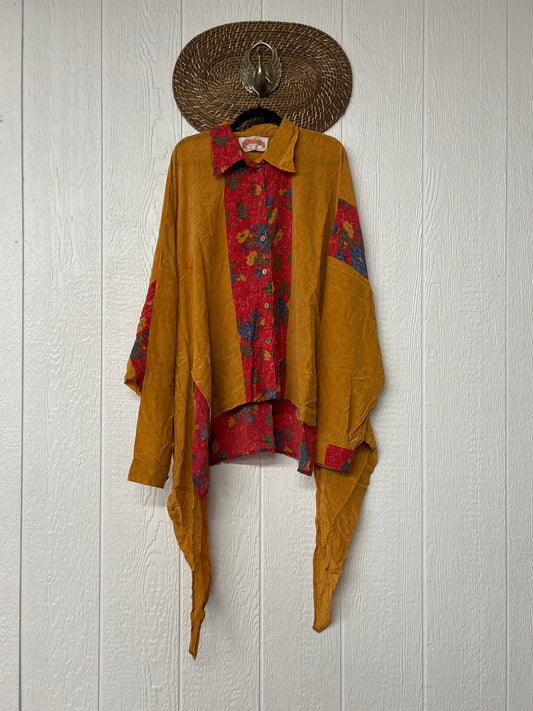 Crepe Sari Nirvana Button Down 1125 092