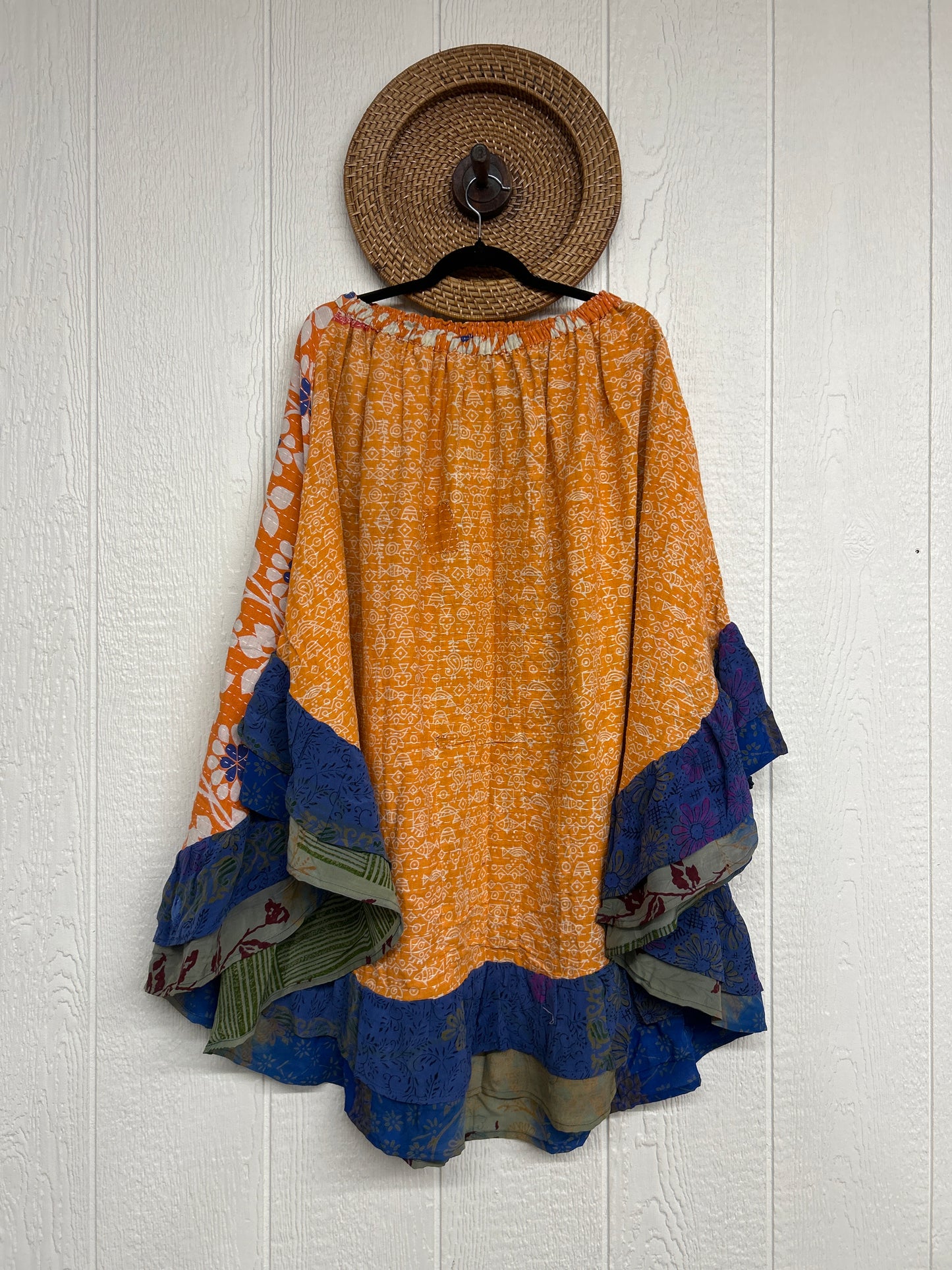 Pareo Kantha Wild Rose Skirt 0426 266
