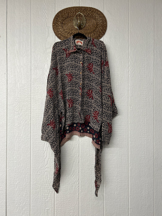 Crepe Sari Nirvana Button Down 1125 014