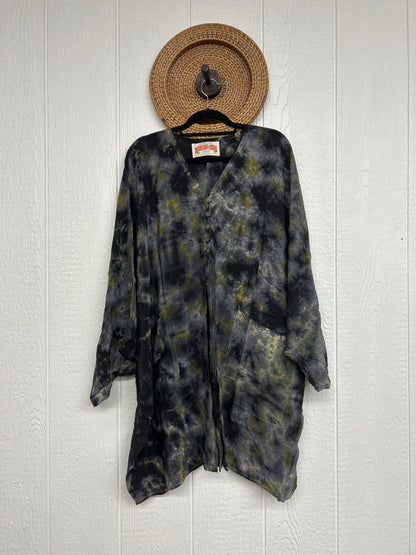 Aura Edit Crepe Sari Gaia Split Tunic 0726 001
