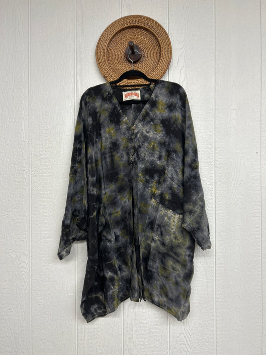 Aura Edit Crepe Sari Gaia Split Tunic 0726 001
