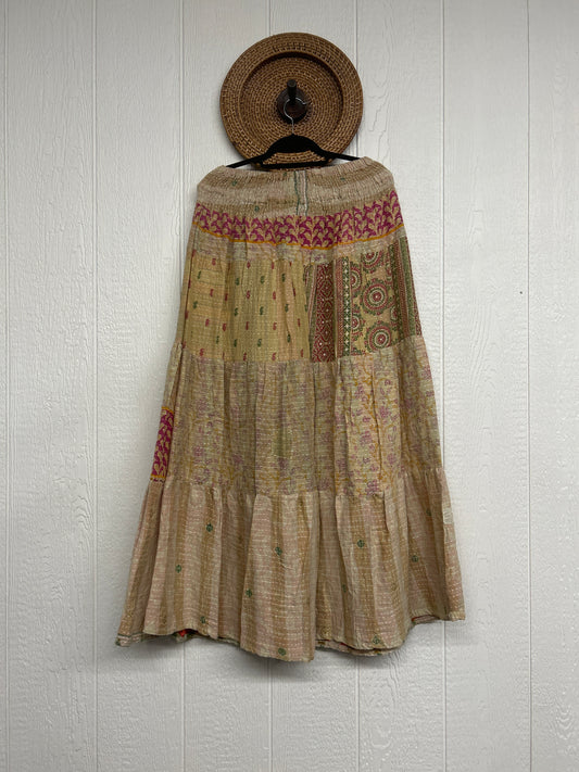 Pareo Kantha Lotus Maxi Skirt 0826 091