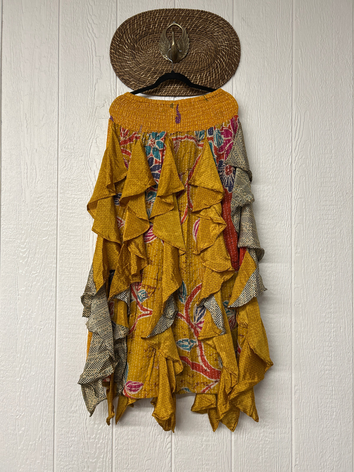 Pareo Kantha Willow Maxi Skirt 0826 252