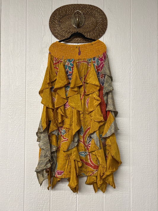 Pareo Kantha Willow Maxi Skirt 0826 252